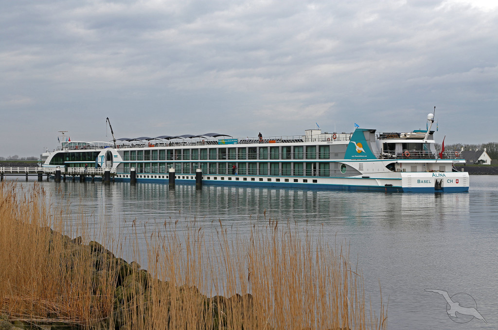 Bild des jeweiligen Schiffs auf dem Wasser